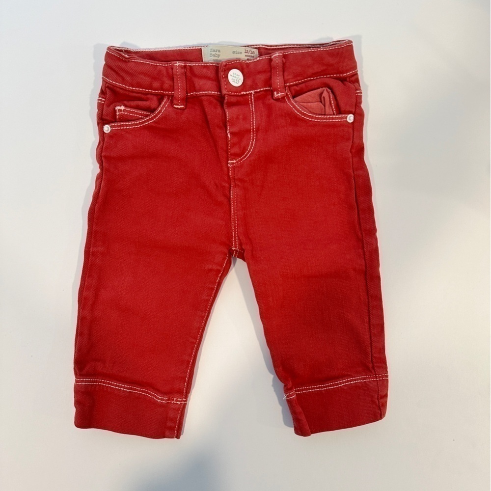 ZARA Baby Boy Red Jeans
